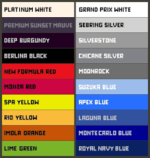 Honda S2000 Color Chart W Media Archive S2ki Honda S2000