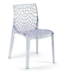 Une chaise style baroque pour tous les intérieurs. 1531 Chaise Empilable En Polycarbonate Transparent Meubels Ontwerper