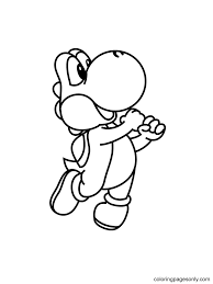 Large collection of coloring pages of the cutest super mario character. Flying Yoshi Dinosaur Coloring Pages Yoshi Coloring Pages Coloring Pages For Kids And Adults
