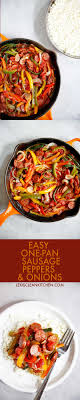 Next, peel the skin from the onion; Sausage Peppers And Onions Lexi S Clean Kitchen
