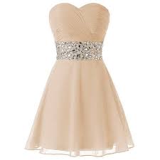 Queensroyal Sweetheart Short Party Homecoming Beaded Waist Dress 20 Liked On Polyv Party Dresses Short Cocktail Party Dress Short Short Champagne Dress