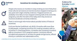 | meaning, pronunciation, translations and examples. Featured Review Incentives For Smoking Cessation Cochrane