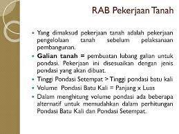 Pondasi merupakan struktur yang berfungsi sebagai penopang beban utama sebuah bangunan. Resume Pertemuan Vi Mata Kuliah Rencana Anggaran Biaya Ppt Download