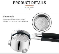 Coffee tamper distributor 51mm espresso portafilters distributes coffee. Bottomless Portafilter For Delonghi Ec680 Ec685 Delonghi Dedica Portafilter