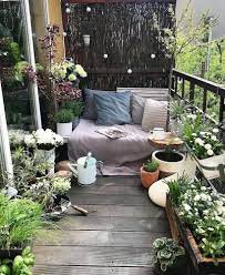 58 Simple Balcony Decor For Small Apartment Somedecor Com Small Balcony Garden Balcony Decor Small Balcony Design