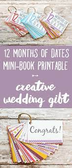 12 Months Of Pre Planned Dates Creative Wedding Gift Idea Creative Wedding Gifts Wedding Gifts For Couples Couple Gifts