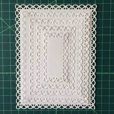 This is our sunburst card mat die. Nested Stitched Scallop Rectangle Frame Metal Cutting Dies Diy Etched Dies Craft Paper Card Making Scrapbooking Embossing Cutting Dies Aliexpress