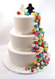 Board Game Themed Wedding Cake Boardgames Nerd Wedding Cake Gamer Wedding Cake Geek Wedding Cake
