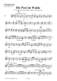 Musiknoten online shop, notenblätter und play along per download, bücher, notenpulte, pultleuchten, zubehör. Die Post Im Walde Zweiklang Verlag