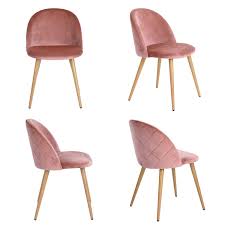 Dining Chairs Coavas Soft Velvet Seat And Back With Wooden Style Metal Legs Decoracion De Interiores Pintura Decoracion De Cuartos Pequenos Decoracion De Unas