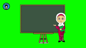 Daftar gambar mewarnai guru sedang mengajar via anekagambarmewarnai.website. Green Screen Animasi Kartun Guru Mengajar Guru Berhijab Part 5 Youtube