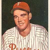 Bob McGraw, Mike Gazella and Bob Meusel 1950