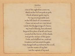 Beautiful Poem By William Henley Entitled Invictus Which Inspired Nelson Mandela In His Days In Prison Invictus Poem How To Memorize Things Poems