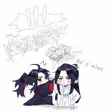Chibi Lan Zhan X Wei Ying Chibi Cute Art Anime Did you come across difficulty? lan wangji asked suddenly. chibi lan zhan x wei ying chibi cute