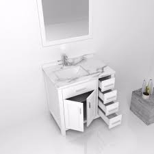 This white single vessel sink bathroom vanity is a complete set and can be delivered with free shipping to your location. Home Architec Ideas 18 Inch Bathroom Sink Cabinet