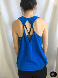 Open back, tied tank top. No Sew Yoga Tops From Old T Shirt 5 Diy Upcycle Projects Fashion Wanderer