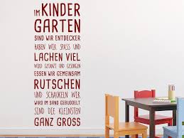 Wandtattoo Im Kindergarten Spruch In Rot Kindergartenbeginn Abschiedsgeschenk Fur Erzieherin Elternabend Kindergarten