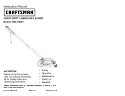 This video shows the proper way to replace the blade on a stick edger. Craftsman 79653 12 Amp Edger Instruction Manual Manualzz