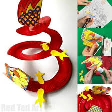 Today we are going to make. Chinese New Year Dragon Twirler Printable 3d Paper Plate Classroom Decorations