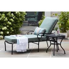 Wrought Iron Style Collection Outdoors The Home Depot Outdoor Chaise Lounge Outdoor Chaise Diy Outdoor Furniture