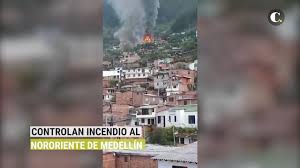 El incendio se registró en una fábrica ubicada en el sector de el chagualo, en medellín. Controlan Incendio En Barrio Del Nororiente De Medellin