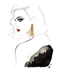 Girl With The Tassel Earring By Jessica Durrant Discover Our Tassel Shop On Http Www Oscardelaren Fashion Illustrations Techniques Jewelry Illustration Art