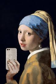 Girl With A Pearl Earring Selfie Portrait Painting Funny Poster Poster 12x18 Ebay Funny Paintings Art Parody Funny Art