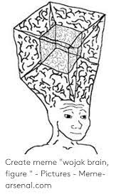 It's common to hear people say that the size of your brain has nothing to do with your level of intelligence. Meme Wojak
