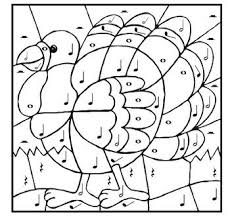 We have turkey coloring pages galore here. Color By Music Turkey Thanksgiving Coloring Pages Coloring Pages Thanksgiving Color
