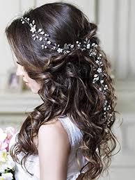 Hairstyles with headbands for wedding. Amazon Com Unicra Wedding Crystal Flower Hair Vine Bridal Headpiece Headbands Wedding Hair Accessories For Brides Rose Gold Beauty Personal Care
