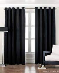 Cotton Canvas Black Eyelet Lined Curtain Cortinas Para Recamara Diseno De Dormitorio Para Hombres Decoracion De Habitaciones