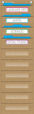 Burlap 10 Pocket File Storage Pocket Chart My Classroom