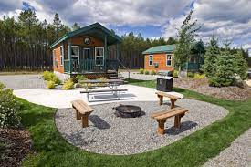 Deluxe Cabin Patio Site At The West Glacier Koa Holiday West Glacier Patio Cabin Patio