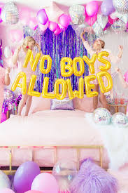 Birthday Party Ideas For Girls Age 10 No Boys Allowed A Holographic Neon Slumber Party Studio Diy Slumber Party Birthday Sleepover Birthday Parties Birthday Party For Teens
