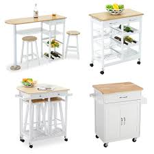 4 styles portable wood kitchen island