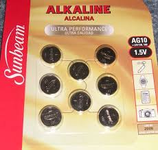Sunbeam 8 Pack Button Cell Batteries Style Ag10 Lr1130