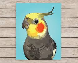 Cockatiel Art Print Cockatiel Wall Print Cockatiel Decor Etsy Parrot Painting Painting Art Projects Bird Art