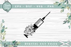 Syringe Floral Cutting Files Graphic By Basilio Vintage Creative Fabrica