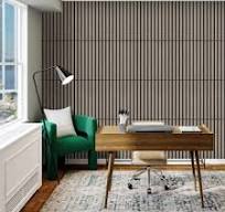 3 Sides Veneer Wood Slat Panel,Noise Reduction Panel ...
