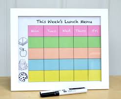 diy lunch chart sheknows