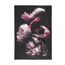 Dark Floral Tea Towel Kmart 3 Floral Tea Printed Tea Towel Dark Floral