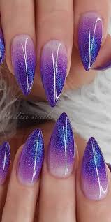 #naildesignsjournal #nails #nailart #naildesigns #stilettonails #stilettonailart. Color For Chinese Bellflower These 3d Acrylic Nails Are Everything More Classy Finger Nail Designs Glittery Purple Ombr Stiletto Tip Ombre Cute Ideas Minx In London By Mets Wallpaper Nailtintartist