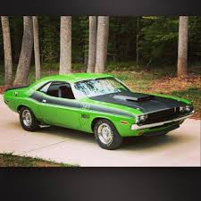 Matte Black 1970 Dodge Challenger Nato On Instagram 1970 Dodge Challenger T A 1970 Dodge Challenger Ta 340 Sixpack Green Black Side Pipes Muscle Ca Dodge Challenger Challenger Car