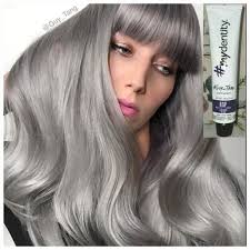 Silver pearl hair color