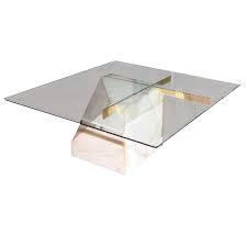 A Marble Brass And Glass Coffee Table 1stdibs Com Coffee Table Glass Coffee Table Table