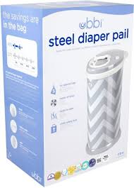 Complete your registry with an ubbi diaper pail! Ubbi Diaper Pail Gray Chevron 10020 Best Buy