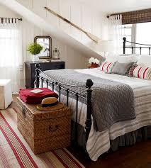 It was late at night when i filmed this so very dark. Fern Creek Cottage Beachy Cottage Tour W Pops Of Red Home Bedroom Home Cottage Bedroom