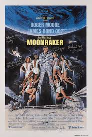 It features roger moore as james bond and is the fourth time he played the role in the series. Moonraker 1979 Us International Advance Style B Signed By Roger Moore Played 007 Et Al James Bond Film Posters2020 Sotheby S