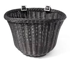 Thanks to the great craftsmanship, there is no need for additional decoration! China Woven Adult Front Handlebar Wicker Bike Basket Adjustable Strip Black China Basket And Bike Basket Price