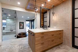 It's in the details that set us apart. Asian Inspired Whole House Remodel Bath Back To Back Vanity Highcraft